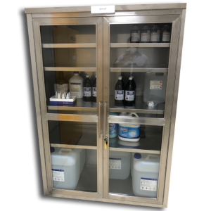 Chemical storage cabinet ตู้สแตนเลสสำหรับจัดเก็บสารเคมี